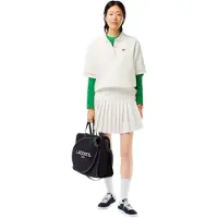 Lacoste Plissérok voor dames – Roland Garros-editie (Crème)