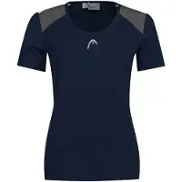 Head Dames/Dames Club 22 Tech T-shirt (Donkerblauw)