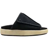 Clarks Originals Heren Overleigh Suede Sliders (Zwart)