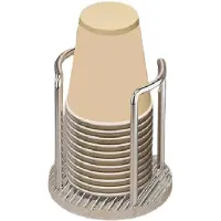 Jojomino Papieren beker dispenser houder organizer opslag feest mondwater spoelhouder, 11,5 x 13 cm B
