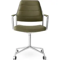 Vipp Bureaustoel Vipp455 Swivel Chair Bosco Leather / Wielen