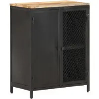 vidaXL Dressoir 60x35x78 cm massief ruw mangohout