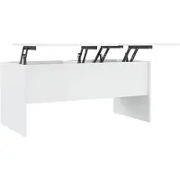 vidaXL Salontafel, hoogglanzwit, 102x50,5x46,5 cm, houtvezel