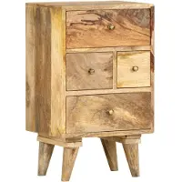 vidaXL Nachtkastje 36x30x60 cm massief mangohout