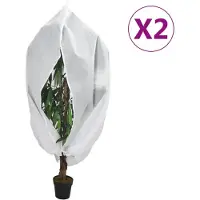 vidaXL Plantenhoezen met ritssluiting 2 st 70 g/m² 3,93x3,5 m