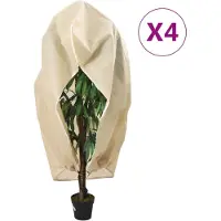 vidaXL Plantenhoezen met ritssluiting 4 st 70 g/m² 3,93x3,5 m