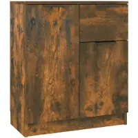 vidaXL Dressoir 60x30x70 cm bewerkt hout gerookt eikenkleurig