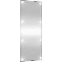vidaXL Wandspiegel met LED's rechthoekig 40x100 cm glas