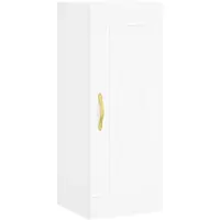 vidaXL Wandkast 34,5x34x90 cm bewerkt hout wit
