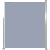 vidaXL Tuinscherm uittrekbaar 160x300 cm grijs