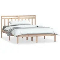 vidaXL Bedframe massief grenenhout 140x200 cm