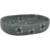 vidaXL Opzetwasbak ovaal 59x40x14 cm keramiek blauw