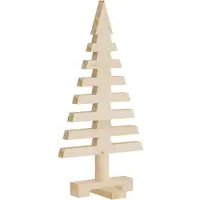 vidaXL Houten kerstboom Massief grenenhout Natuurlijk met Onbehandeld
