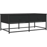 vidaXL Salontafel 100x51x40 cm bewerkt hout zwart