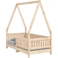 vidaXL Kinderbedframe 70x140 cm massief grenenhout