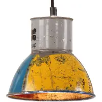 vidaXL Hanglamp industrieel rond 25 W E27 17 cm meerkleurig