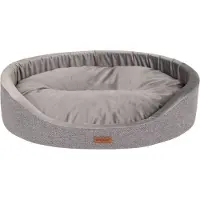 Amiplay Mand ovaal Siena grijs maat-L / 58x50x15cm
