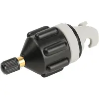 Tlily Paddle Luchtmondstuk Kajak Luchtventiel Adapter Boordpomp Opblaasbare Adapter Pomp Luchtinflator Connector Tool(Zwart)
