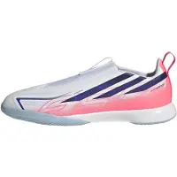 Adidas F50 Hyperfast League LL Junior - wit/paars/turquoise, maat: 3.5