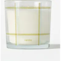 HEMA Geurkaars ⌀10x10cm Glas Ruiten Vanille (ivoor)