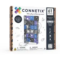 Connetix - Magnetisch Tegels - Ball Run Galaxy-pakket - 61 Stuks - Magnetisch Speelgoed