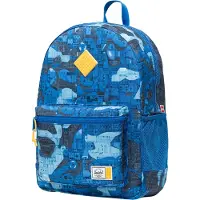Herschel Rugzak 'LEGO Heritage' blauw / navy / lichtblauw / geel