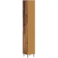 vidaXL Badkamerkast met Open Plank HAARLEM Oud hout 30 x 31 x 190 cm