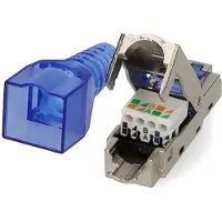Nedis RJ45-Connector | Male | Toolless CAT7 | Recht | Verguld | 2 Stuks | Metaal | Metaal | Doos