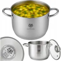 Karl Hausmann MASSIEF ZILVEREN pan 1,6L 16cm RVS - Inductie & Gas