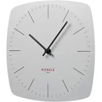 KIENZLE DCF radio-gestuurde wandklok, modern design, 24,8 cm, wit