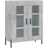 vidaXL Dressoir, betonkleur, 69,5 x 34 x 90 cm, houtvezelplaat