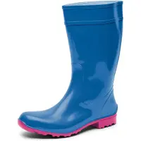 Ladeheid LA-LMG-967-Ilse Dames Regenlaarzen - Rubber – Hoog - PVC - Waterdicht – Zwart – 39