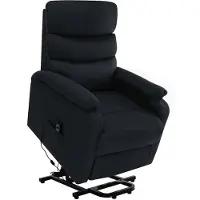 vidaXL Sta-op-massagestoel stof zwart