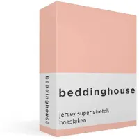 Beddinghouse katoenen hoeslaken (tot 40 cm) - nude | Maat: 90*200/220