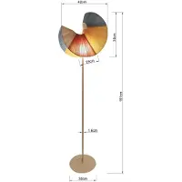 Kare Vloerlamp Sella, crème / amber, Woon-/ Eetkamer, Textiel / Stof / Zijde, Landelijk, vloerlamp