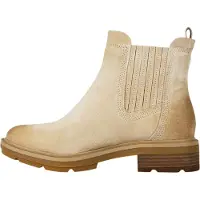 Timberland Dames Brimfield Suede Blokhak Chelsea Boots (Licht Beige)