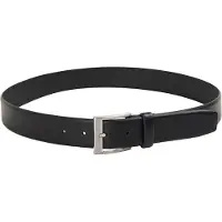 HUGO BOSS Heren leren riem (Zwart)