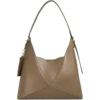 Dune London Lo Dinidearest Leren Schoudertas (Khaki Groen)