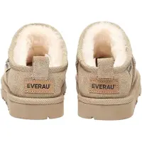 EVER AU Dames/Dames Koe Suède Pantoffels (Zand)