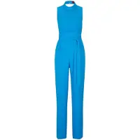HUGO Dames Kisuse Polyester Blend Jumpsuit (Blauw)