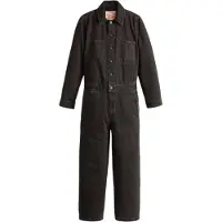 Levi's Dames Iconische Denim Col Droge Wijde Pantalon Lange Mouwen Jumpsuit (Zwart)