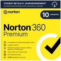 Norton 360 Premium | 1 Jaar | 10 Apparaten | Windows, Mac, Android &amp; iOS