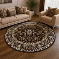 Muratap Nain klassiek rond vintage oosters vloerkleed 200 cm rond