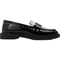 Steve madden Penny-loafers met studs en blokhak voor dames, geschikt voor formele gelegenheden (Coco/Zwart)