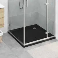 vidaXL Douche Basis Tray met Stippen 90 x 90 x 4 cm ABS Zwart