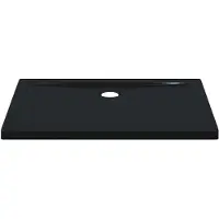 vidaXL Douche Basis Tray met Stippen 100 x 70 x 4 cm ABS Zwart