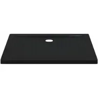 vidaXL Douche Basis Tray met Stippen 100 x 80 x 4 cm ABS Zwart