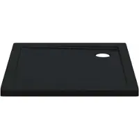vidaXL Douche Basis Tray met Stippen 80 x 80 x 4 cm ABS Zwart