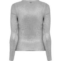 Diesel Isotta-vest met V-hals, normale pasvorm, voor dames (Grijs)