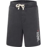 HUGO Heren Gewassen Elastische Taille Relaxed Fit Sweat Shorts (Zwart)